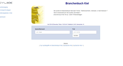 Desktop Screenshot of cylex-branchenbuch-kiel.de
