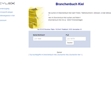 Tablet Screenshot of cylex-branchenbuch-kiel.de